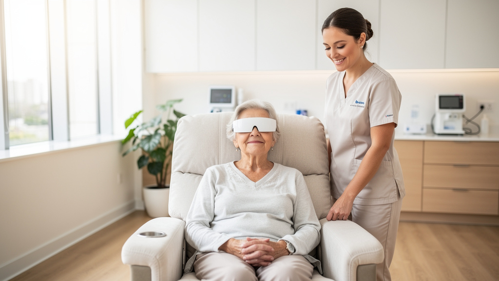 Patient en clinique ou EHPAD bénéficiant d'une séance PSIO