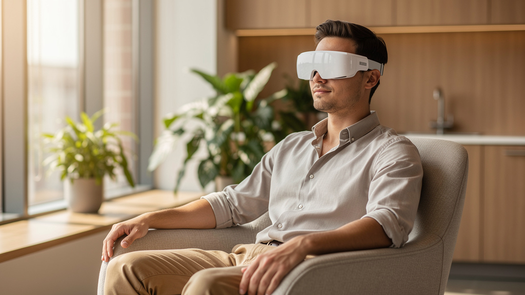 Collaborateur en entreprise en séance de turbo-sieste PSIO