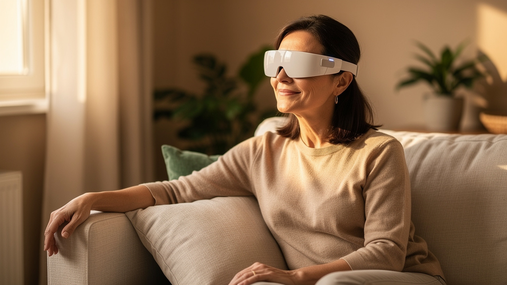 Personne détendue profitant d'une séance PSIO à domicile